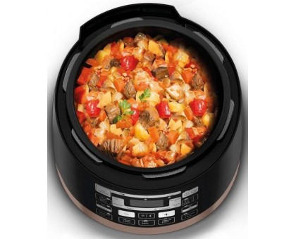 Мультиварка-скороварка Moulinex Quickchef, 1000Вт, чаша-5л, сенсорное управл., пластик, черный