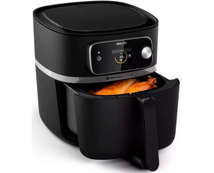 Мультипечь Philips Combi XXL Connected, 2200Вт, чаша-8.3л, сенсорное управл., пластик, черный Мультипечь Philips Combi XXL Connected, 2200Вт, чаша-8.3л, сенсорное управл., пластик, черный