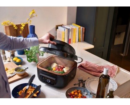 Мультипечь Russell Hobbs SatisFry Air&Grill, 1745Вт, чаша-5.5л, сенсорное управл., алюминий/пластик, черно-оранжевый
