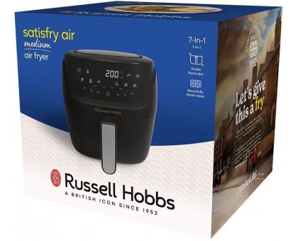 Мультипечь Russell Hobbs SatisFry Air Medium, 1350Вт, чаша-4л, сенсорное управл., алюминий/пластик, черно-серый Мультипечь Russell Hobbs SatisFry Air Medium, 1350Вт, чаша-4л, сенсорное управл., алюминий/пластик, черно-серый