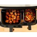 Мультипіч Tefal Dual EasyFry&Grill AirFryer, 2700Вт, чаша-5.2+3.1л, сенсорне керув., 2 чаши, гриль, пластик, сіро-чорний