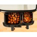 Мультипіч Tefal Dual EasyFry&Grill AirFryer, 2700Вт, чаша-5.2+3.1л, сенсорне керув., 2 чаши, гриль, пластик, чорний