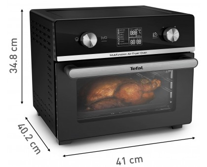 Мультипечь Tefal EasyFry Oven Multifunctional, 1800Вт, механ. управл., пластик, черный Мультипечь Tefal EasyFry Oven Multifunctional, 1800Вт, механ. управл., пластик, черный