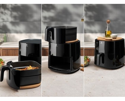 Мультипіч Electrolux 1500Вт, чаша-5л, сенсорне керування, 5 авто. програм, пластик, чорний