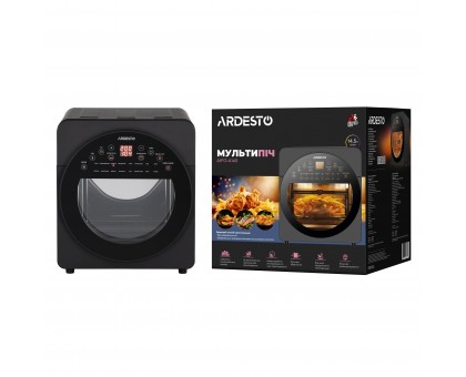Мультипеч Ardesto, 1700Вт, объем-14.5л, сенсорне керування, 50-220°C, нержав.сталь/ пластик, серо-черный Мультипеч Ardesto, 1700Вт, объем-14.5л, сенсорне керування, 50-220°C, нержав.сталь/ пластик, серо-черный