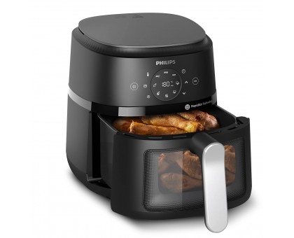Мультипечь Philips Ovi digital, 1500Вт, чаша-4.2л, сенсорное управл., 13 авто. программ, окошко, пластик, чорный
