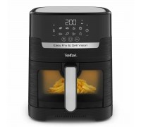 Мультипіч Tefal Easy Fry&Grill Vision Window, 1550Вт, чаша-4.2л, сенсорне керув., 10 програм, з віконцем, пластик, чорний