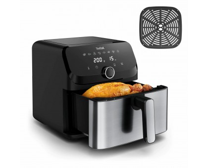 Мультипечь Tefal Easy Fry Mega, 1700Вт, чаша-7.5л, сенсорное управл., 8 программ, пластик, черный Мультипечь Tefal Easy Fry Mega, 1700Вт, чаша-7.5л, сенсорное управл., 8 программ, пластик, черный