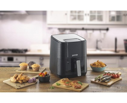 Мультипіч Gorenje 1350Вт, чаша-5.4л, сенсорне управл., 8 авто. програм, пластик+метал, чорний