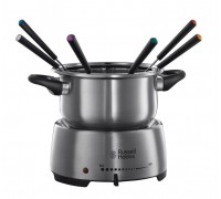 Электрическое фондю Russell Hobbs Fiesta, чаша-2л, 1200Вт, 6 вилок в комплекте, нерж. сталь, серый