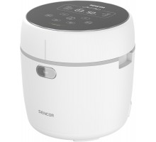 Рисоварка Sencor 350Вт, чаша-0.6л, LED дисплей, алюминий, пластик, белый