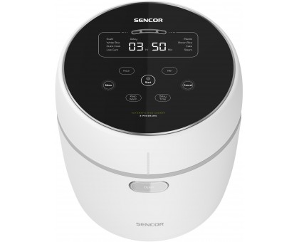 Рисоварка Sencor 350Вт, чаша-0.6л, LED дисплей, алюминий, пластик, белый Рисоварка Sencor 350Вт, чаша-0.6л, LED дисплей, алюминий, пластик, белый