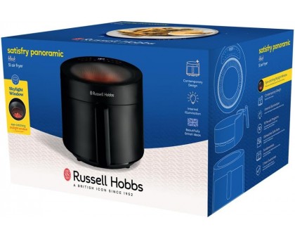 Мультипечь Russell Hobbs Satisfry Panoramic- 1500Вт, чаша-5л, сенсорне управл., 10 авто. программ, пластик/стекло, черный