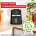 Мультипечь Tefal Easy Fry Silence, 1670Вт, чаша-5л, сенсорное управл., пластик, черный