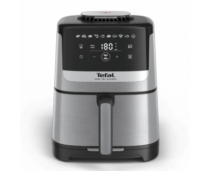 Мультипечь Tefal Easy Fry Silence, 1670Вт, чаша-5л, сенсорное управл., пластик, нерж. сталь, черный Мультипечь Tefal Easy Fry Silence, 1670Вт, чаша-5л, сенсорное управл., пластик, нерж. сталь, черный
