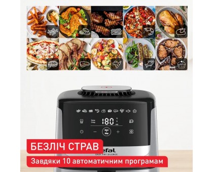 Мультипечь Tefal Easy Fry Silence, 1670Вт, чаша-5л, сенсорное управл., пластик, нерж. сталь, черный Мультипечь Tefal Easy Fry Silence, 1670Вт, чаша-5л, сенсорное управл., пластик, нерж. сталь, черный