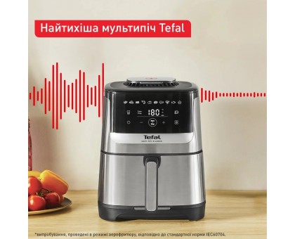 Мультипечь Tefal Easy Fry Silence, 1670Вт, чаша-5л, сенсорное управл., пластик, нерж. сталь, черный Мультипечь Tefal Easy Fry Silence, 1670Вт, чаша-5л, сенсорное управл., пластик, нерж. сталь, черный