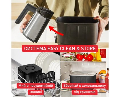 Мультипечь Tefal Easy Fry Silence, 1670Вт, чаша-5л, сенсорное управл., пластик, нерж. сталь, черный Мультипечь Tefal Easy Fry Silence, 1670Вт, чаша-5л, сенсорное управл., пластик, нерж. сталь, черный