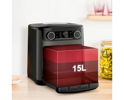 Мультипіч Tefal Easy Fry Multifunctional, 1800Вт, механічне керув., 9 програм, пластик, чорний