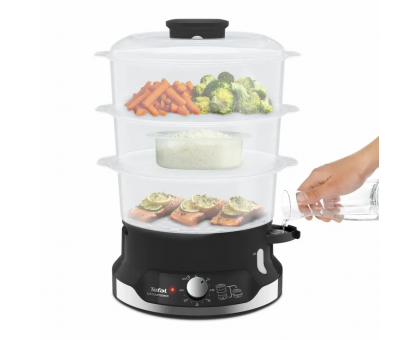 Пароварка Tefal Ultracompact, 800Вт, об'єм-9л, резервуар для води -1л, механічне керув., пластик, чорний