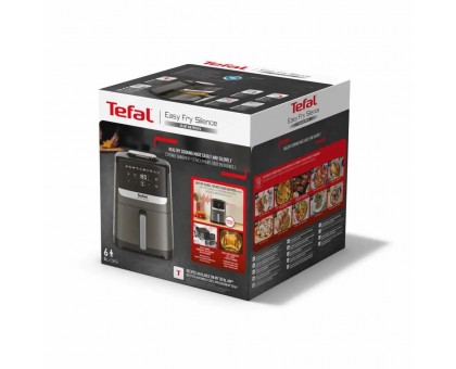 Мультипечь Tefal Easy Fry Silence, 1670Вт, чаша-5л, сенсорное управл., пластик, нерж. сталь, черный
