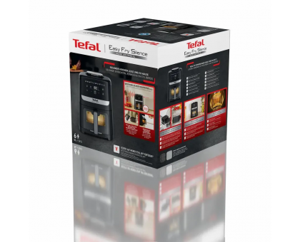 Мультипіч Tefal Easy Fry Silence Vision, 1670Вт, чаша-5л, сенсорне керув., 10 програм, з віконцем, пластик, чорний Мультипіч Tefal Easy Fry Silence Vision, 1670Вт, чаша-5л, сенсорне керув., 10 програм, з віконцем, пластик, чорний