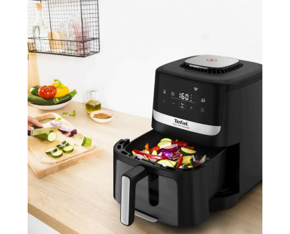 Мультипіч Tefal Easy Fry Silence Vision, 1670Вт, чаша-5л, сенсорне керув., 10 програм, з віконцем, пластик, чорний Мультипіч Tefal Easy Fry Silence Vision, 1670Вт, чаша-5л, сенсорне керув., 10 програм, з віконцем, пластик, чорний