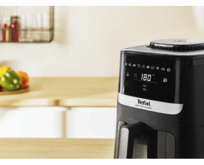 Мультипіч Tefal Easy Fry Silence Vision, 1670Вт, чаша-5л, сенсорне керув., 10 програм, з віконцем, пластик, чорний Мультипіч Tefal Easy Fry Silence Vision, 1670Вт, чаша-5л, сенсорне керув., 10 програм, з віконцем, пластик, чорний