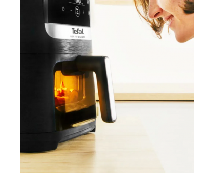 Мультипіч Tefal Easy Fry Silence Vision, 1670Вт, чаша-5л, сенсорне керув., 10 програм, з віконцем, пластик, чорний Мультипіч Tefal Easy Fry Silence Vision, 1670Вт, чаша-5л, сенсорне керув., 10 програм, з віконцем, пластик, чорний