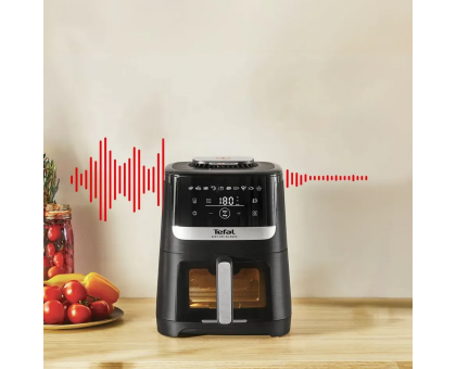 Мультипіч Tefal Easy Fry Silence Vision, 1670Вт, чаша-5л, сенсорне керув., 10 програм, з віконцем, пластик, чорний Мультипіч Tefal Easy Fry Silence Vision, 1670Вт, чаша-5л, сенсорне керув., 10 програм, з віконцем, пластик, чорний