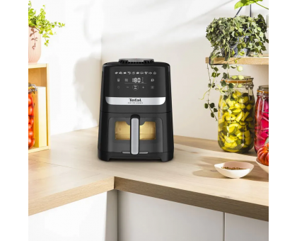 Мультипіч Tefal Easy Fry Silence Vision, 1670Вт, чаша-5л, сенсорне керув., 10 програм, з віконцем, пластик, чорний Мультипіч Tefal Easy Fry Silence Vision, 1670Вт, чаша-5л, сенсорне керув., 10 програм, з віконцем, пластик, чорний
