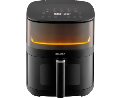 Мультипіч Sencor Vita, 1500Вт, чаша-5л, сенсорне керув., 10 програм, метал/пластик, з віконцем, чорний