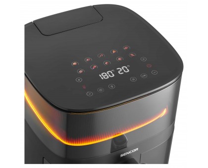 Мультипіч Sencor Vita, 1500Вт, чаша-5л, сенсорне керув., 10 програм, метал/пластик, з віконцем, чорний