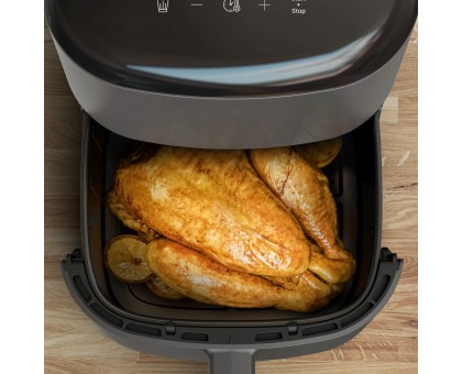 Мультипіч Tefal Easy Fry Max, 1500Вт, чаша-5л, сенсорне керув., 10 програм, пластик, темно-сірий Мультипіч Tefal Easy Fry Max, 1500Вт, чаша-5л, сенсорне керув., 10 програм, пластик, темно-сірий