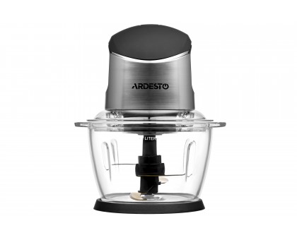 Измельчитель Ardesto, 400Вт, чаша-1000мл, стекло, корпус-пластик/металл, черно-серебристый Измельчитель Ardesto, 400Вт, чаша-1000мл, стекло, корпус-пластик/металл, черно-серебристый