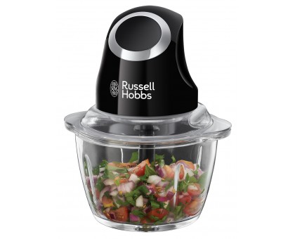 Подрібнювач Russell Hobbs Matte Black, 200Вт, чаша-500мл, скло, корпус-пластик, чорний