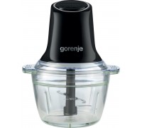 Подрібнювач Gorenje, 500Вт, чаша-1000мл, скло, чорний