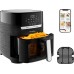 Мультипіч Moulinex Easy Fry&Grill Window, 1550Вт, чаша-4.2л, сенсорне керув., 8 програм, з віконцем, пластик, чорний