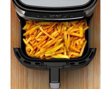 Мультипіч Moulinex Easy Fry&Grill Window, 1550Вт, чаша-4.2л, сенсорне керув., 8 програм, з віконцем, пластик, чорний