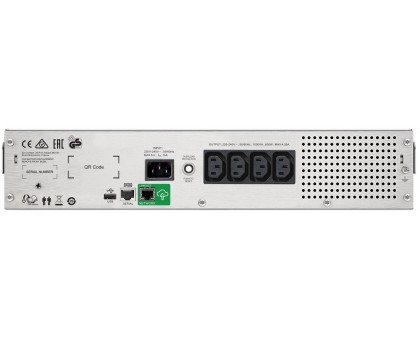 Джерело безперебійного живлення APC Smart-UPS C 1000VA/600W, RM 2U, LCD, USB, SmartConnect, 4xC13 Джерело безперебійного живлення APC Smart-UPS C 1000VA/600W, RM 2U, LCD, USB, SmartConnect, 4xC13