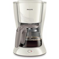 Кавоварка Philips крапельна Daily Collection 1.2л, мелена, LED-підсвітка, білий