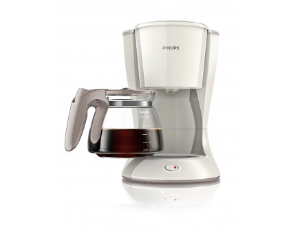 Кавоварка Philips крапельна Daily Collection 1.2л, мелена, LED-підсвітка, білий