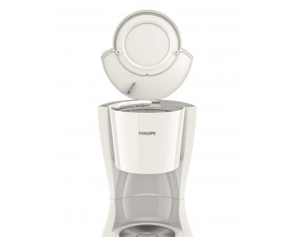 Кавоварка Philips крапельна Daily Collection 1.2л, мелена, LED-підсвітка, білий