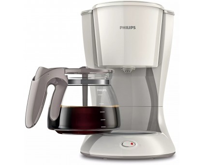 Кавоварка Philips крапельна Daily Collection 1.2л, мелена, LED-підсвітка, білий