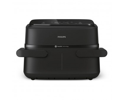 Мультипіч Philips Ovi Flex Dual 2450Вт, чаша-6+3л, сенсорне управл., 2 контейнера, 6 авто. програм, пластик, чорний Мультипіч Philips Ovi Flex Dual 2450Вт, чаша-6+3л, сенсорне управл., 2 контейнера, 6 авто. програм, пластик, чорний