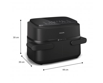 Мультипіч Philips Ovi Flex Dual 2450Вт, чаша-6+3л, сенсорне управл., 2 контейнера, 6 авто. програм, пластик, чорний Мультипіч Philips Ovi Flex Dual 2450Вт, чаша-6+3л, сенсорне управл., 2 контейнера, 6 авто. програм, пластик, чорний