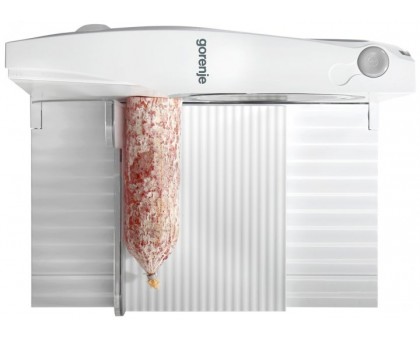 Скиборізка Gorenje, 100Вт, лезо-нержавіюча сталь, діаметр ножа-170мм, корпус-пластик, білий