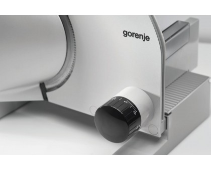 Скиборізка Gorenje, 100Вт, лезо-нержавіюча сталь, діаметр ножа-170мм, корпус-метал/пластик, сірий