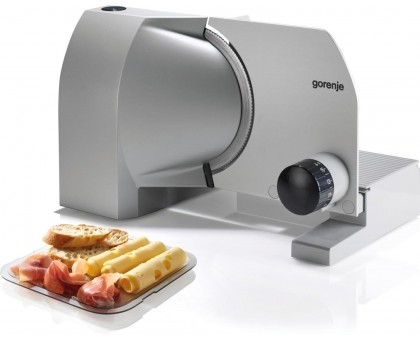 Скиборізка Gorenje, 100Вт, лезо-нержавіюча сталь, діаметр ножа-170мм, корпус-метал/пластик, сірий