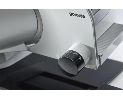 Скиборізка Gorenje, 100Вт, лезо-нержавіюча сталь, діаметр ножа-170мм, корпус-метал, сірий Скиборізка Gorenje, 100Вт, лезо-нержавіюча сталь, діаметр ножа-170мм, корпус-метал, сірий